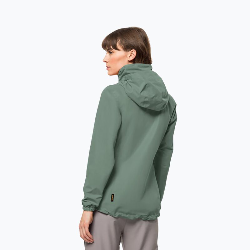 Dámská nepromokavá bunda Jack Wolfskin Stormy Point 2L zelená 1111202 2