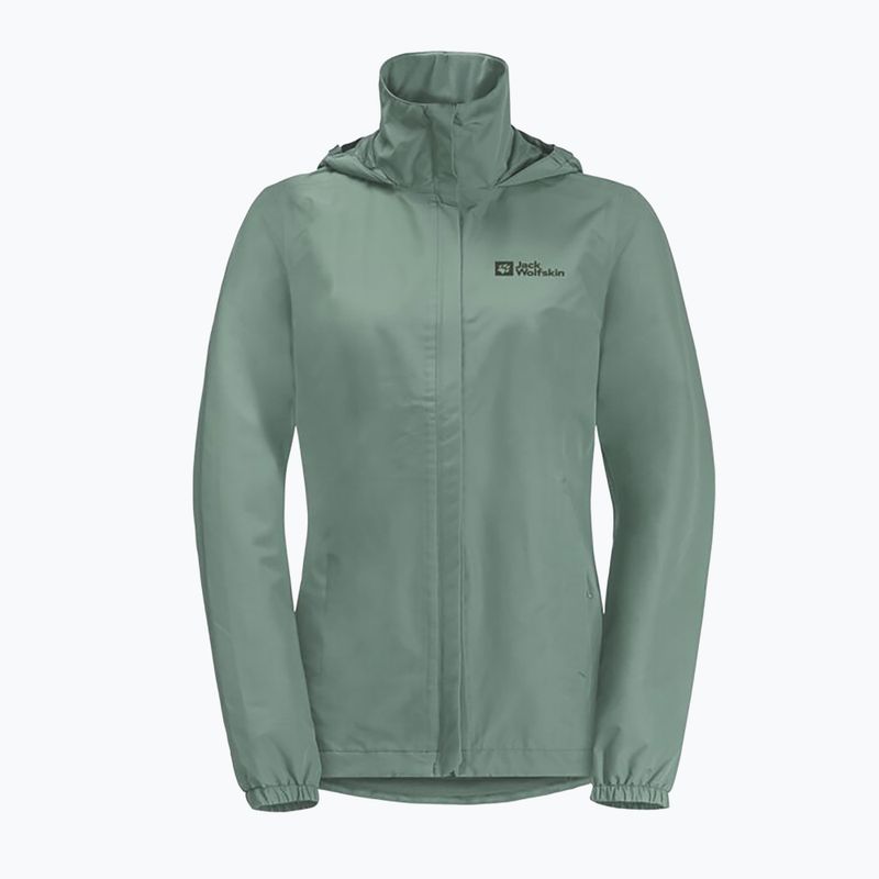 Dámská nepromokavá bunda Jack Wolfskin Stormy Point 2L zelená 1111202 10
