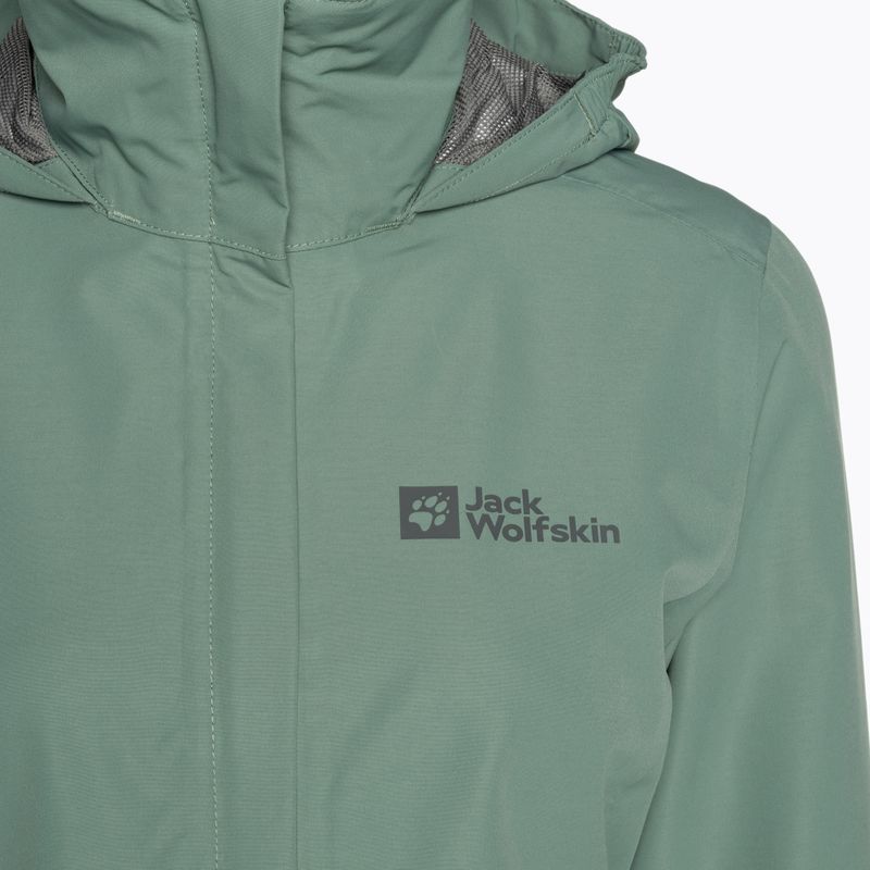 Dámská nepromokavá bunda Jack Wolfskin Stormy Point 2L zelená 1111202 8