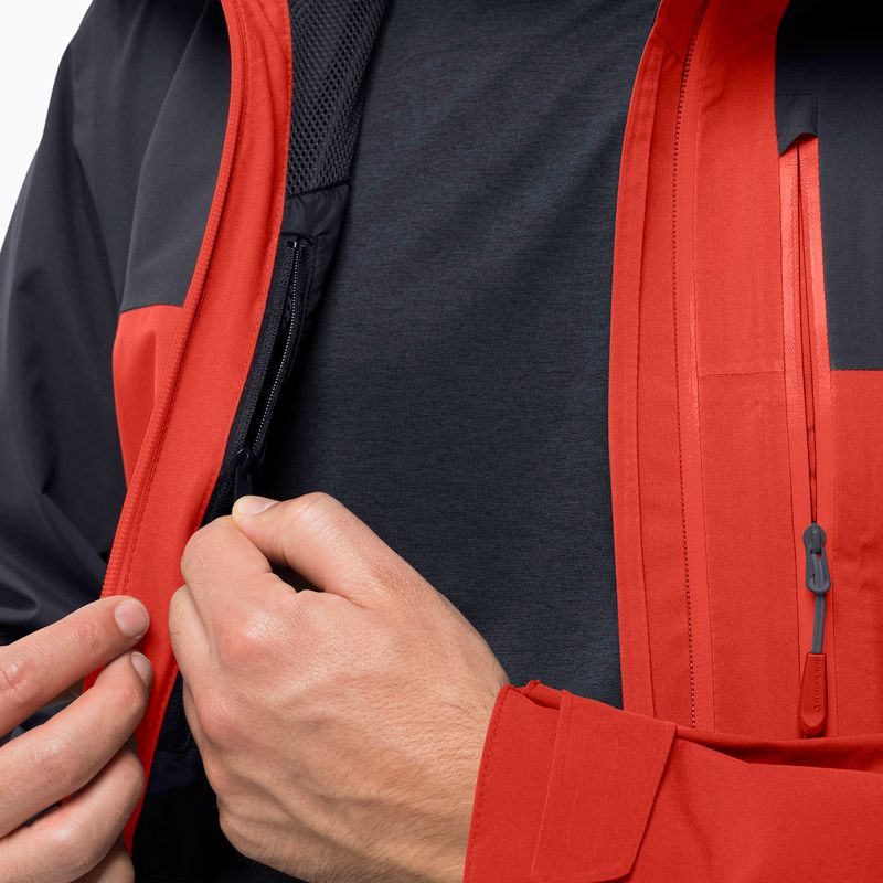 Pánská nepromokavá bunda Jack Wolfskin Go Hike červená 1114051 4