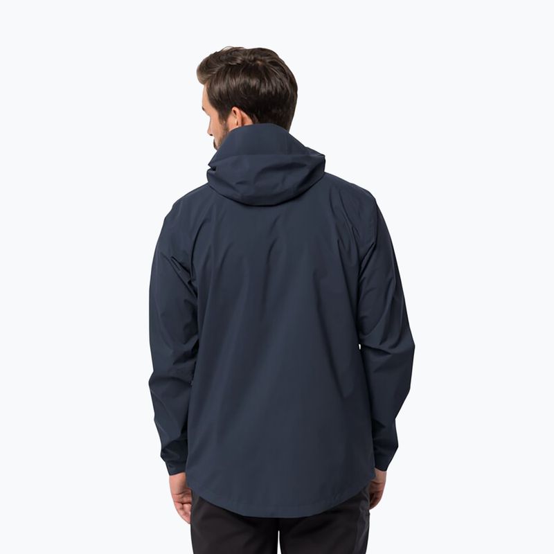 Jack Wolfskin pánská bunda do deště Elsberg 2.5L modrá 1115881_1010_002 2