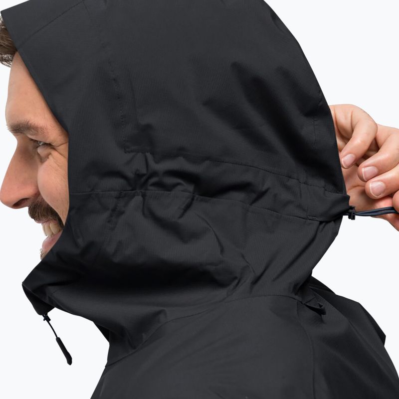 Jack Wolfskin pánská bunda do deště Elsberg 2.5L černá 1115881_6000_003 3