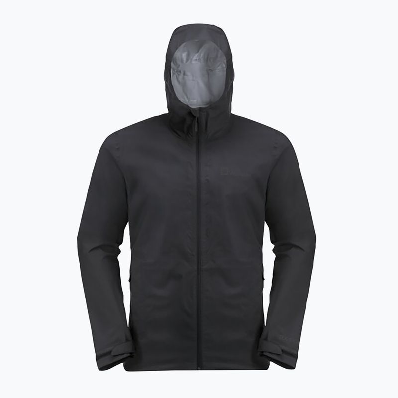Jack Wolfskin pánská bunda do deště Elsberg 2.5L černá 1115881_6000_003 6