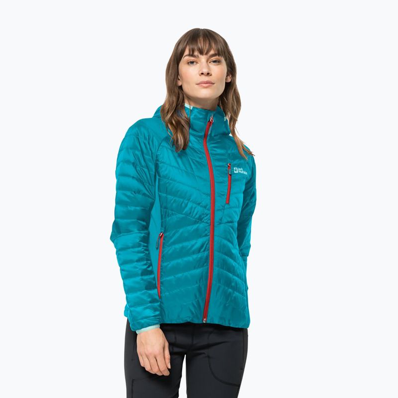 Jack Wolfskin dámská péřová bunda Routeburn Pro Ins modrá 1207191_1281_002