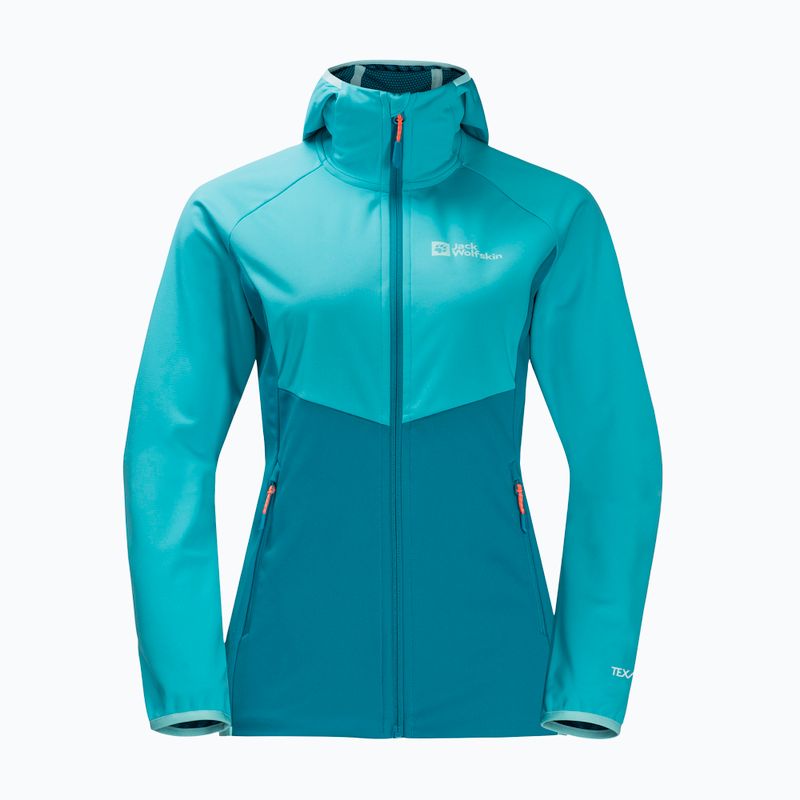 Dámská softshellová bunda Jack Wolfskin Go Hike Softshell modrá 1306862 4