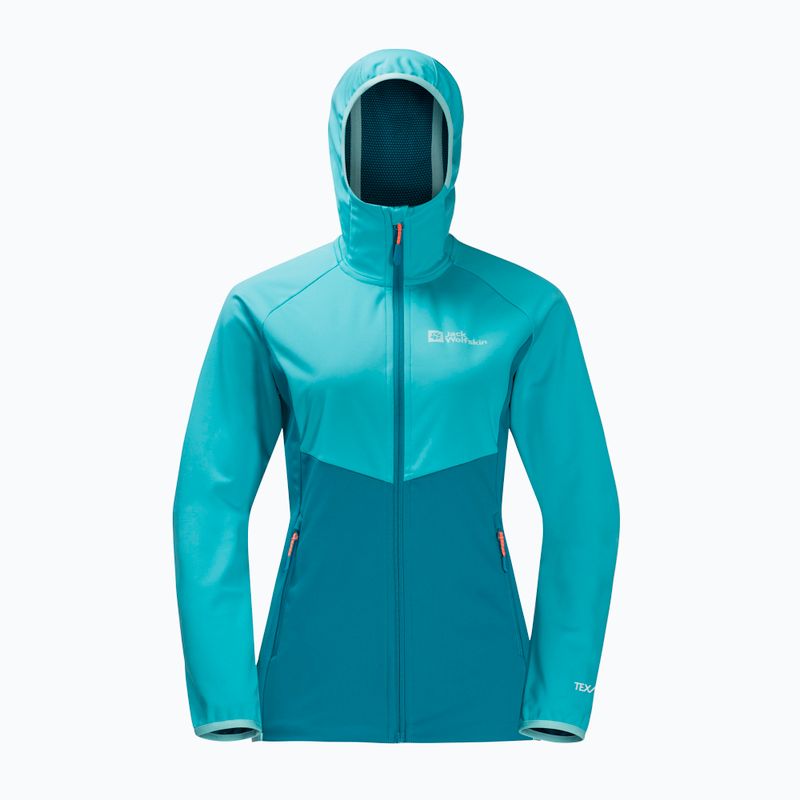 Dámská softshellová bunda Jack Wolfskin Go Hike Softshell modrá 1306862 5