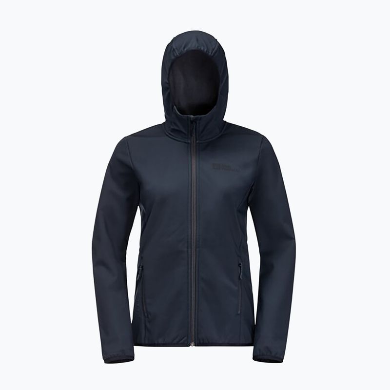 Dámská softshellová bunda Jack Wolfskin Bornberg Hoody tmavě modrá 1307691 8