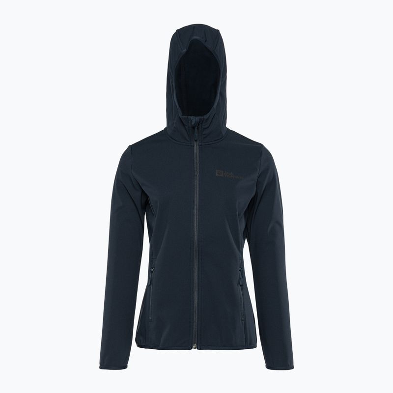 Dámská softshellová bunda Jack Wolfskin Bornberg Hoody tmavě modrá 1307691 4