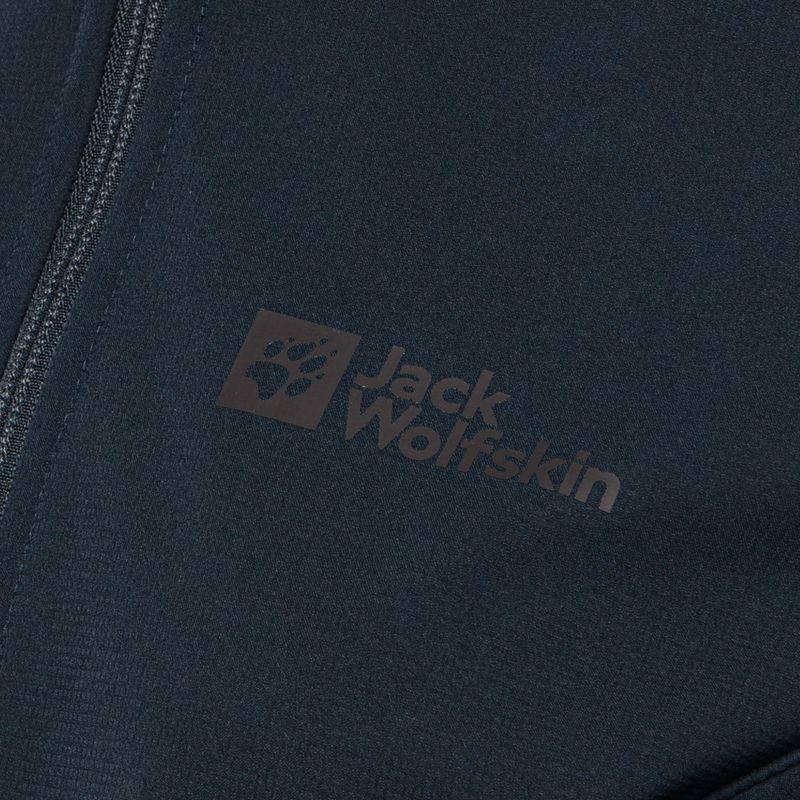 Dámská softshellová bunda Jack Wolfskin Bornberg Hoody tmavě modrá 1307691 6