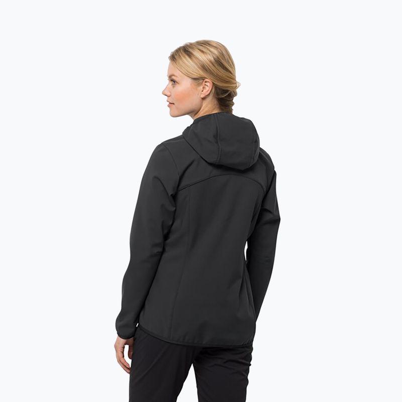 Dámská softshellová bunda Jack Wolfskin Bornberg Hoody černá 1307691 2