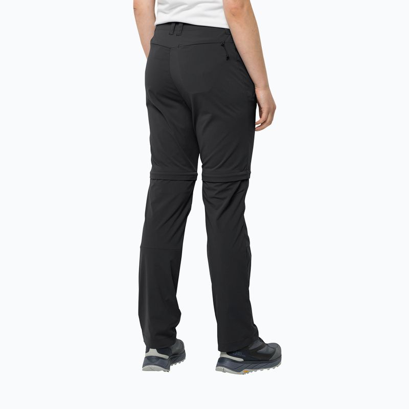 Jack Wolfskin dámské softshellové kalhoty Glastal Zip Off black 1508151_6000_042 2