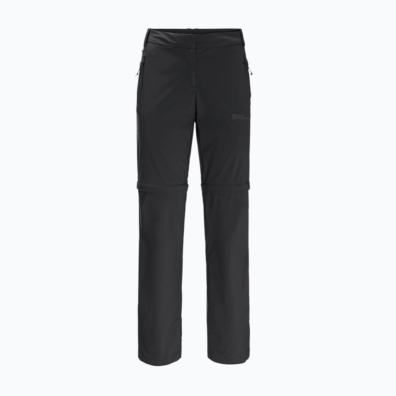 Jack Wolfskin dámské softshellové kalhoty Glastal Zip Off black 1508151_6000_042 6