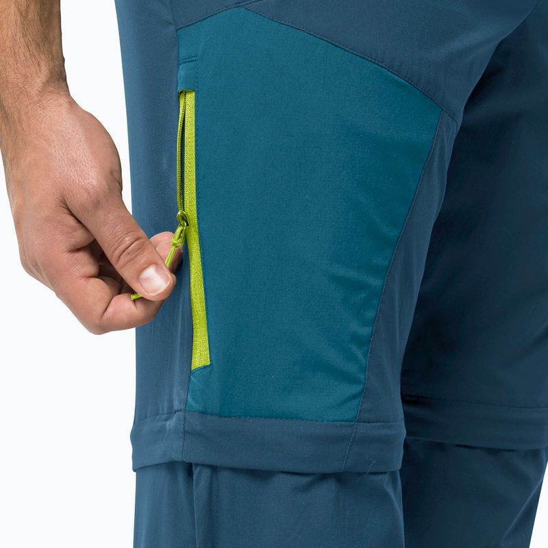 Pánské softshellové kalhoty Jack Wolfskin Glastal Zip Away tmavě modré 1508301 5