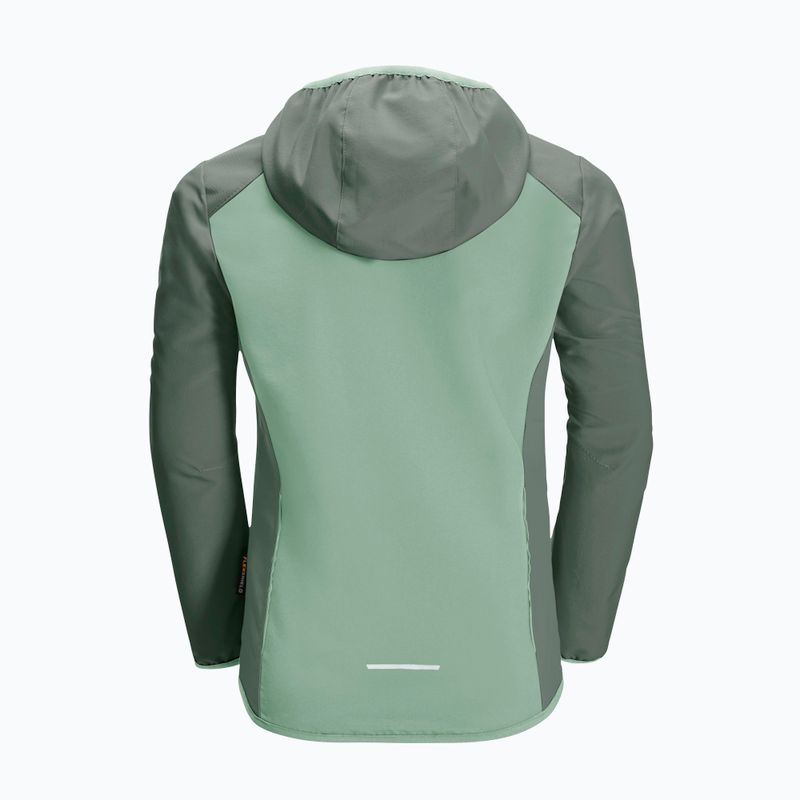 Dětská softshellová bunda Jack Wolfskin Turbulence zelená 1606385 2