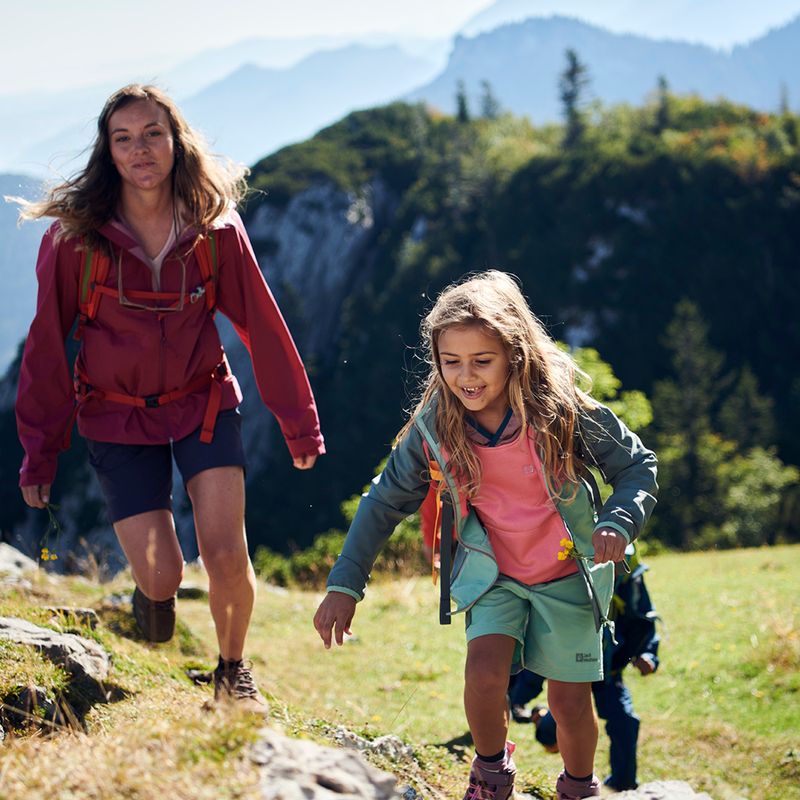 Dětská softshellová bunda Jack Wolfskin Turbulence zelená 1606385 3
