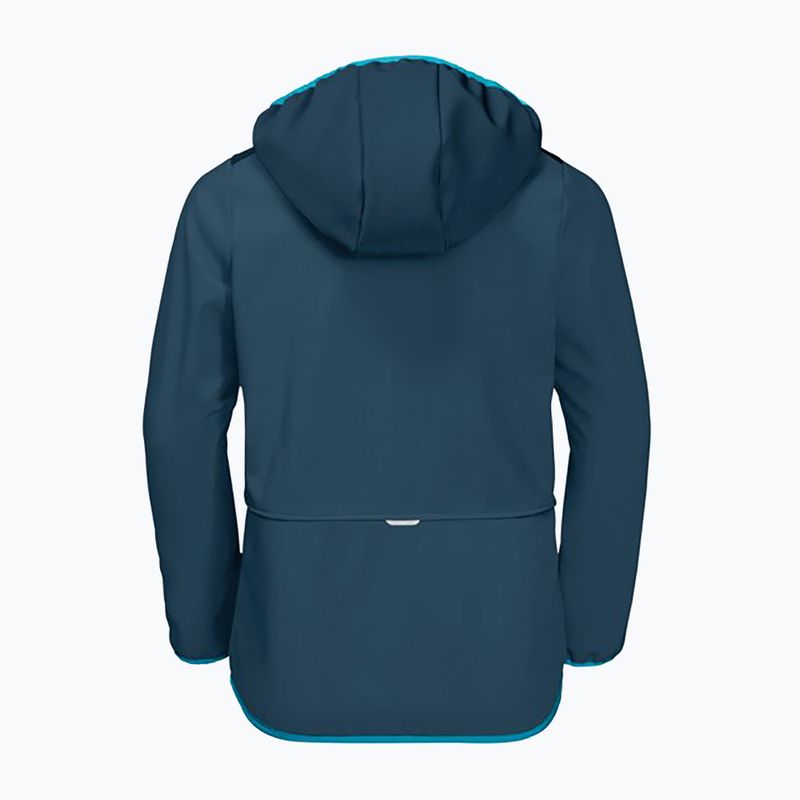 Dětská softshellová bunda Jack Wolfskin Fourwinds Jacket Kids tmavě modrá 1608011 5