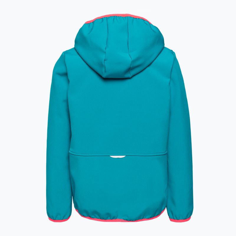 Dětská softshellová bunda Jack Wolfskin Fourwinds Jacket Kids modrá 1608011 2