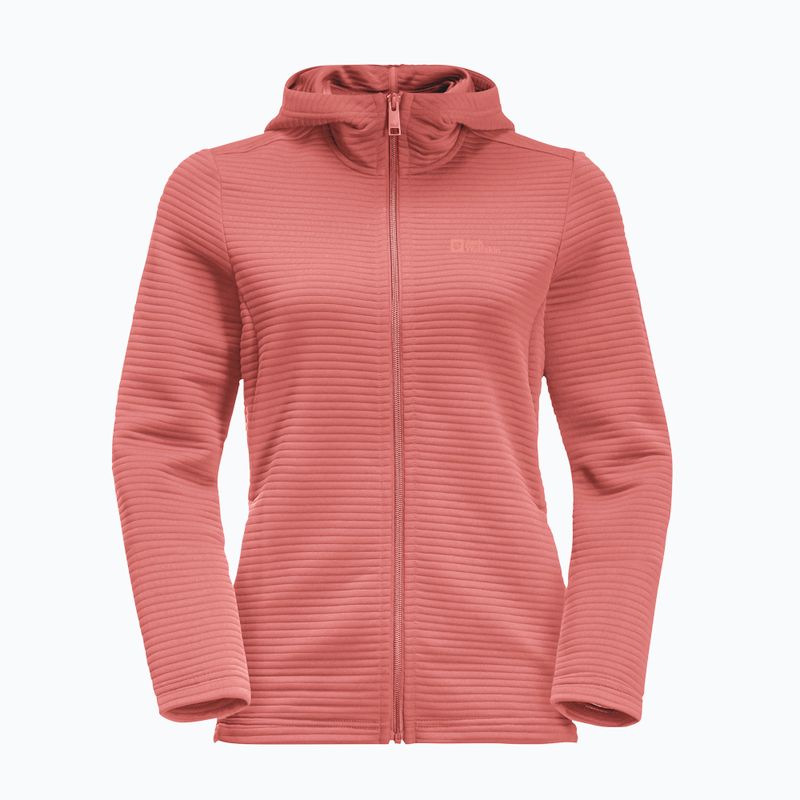 Dámská trekingová mikina Jack Wolfskin Modesto Hooded růžová 1706254 4