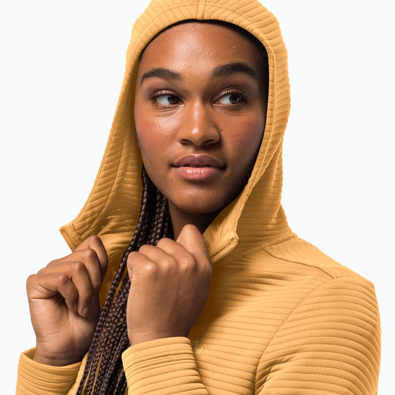 Dámská trekingová mikina Jack Wolfskin Modesto Hooded žlutá 1706254 3