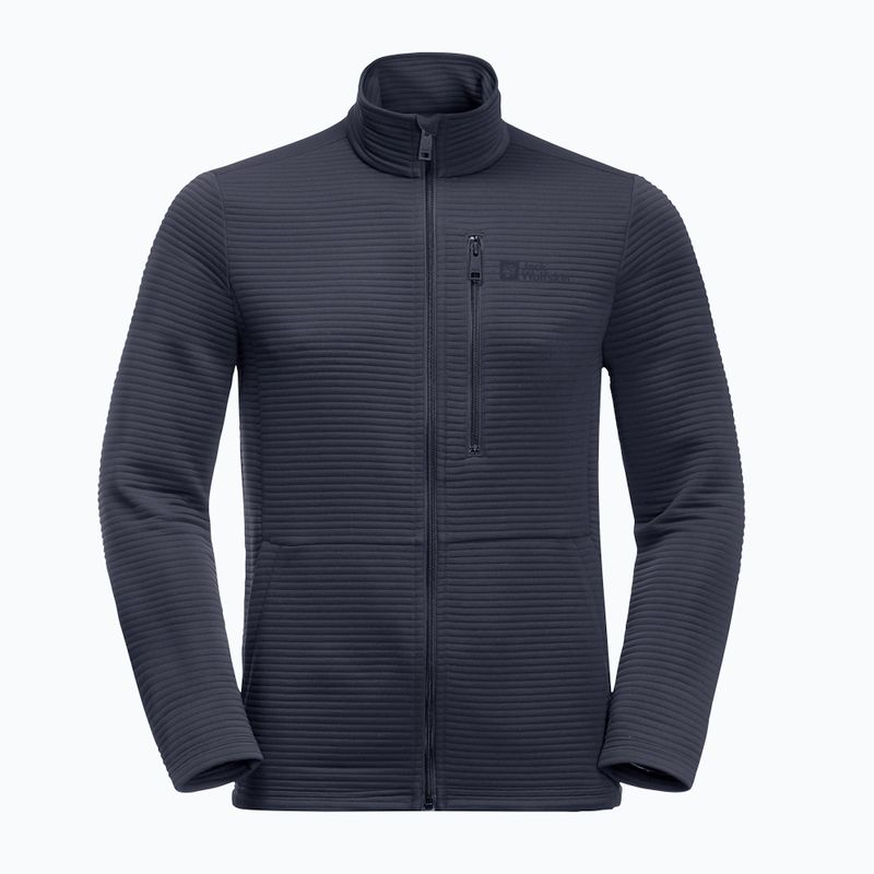 Pánská trekingová mikina Jack Wolfskin Modesto tmavě modrá 1706483 4