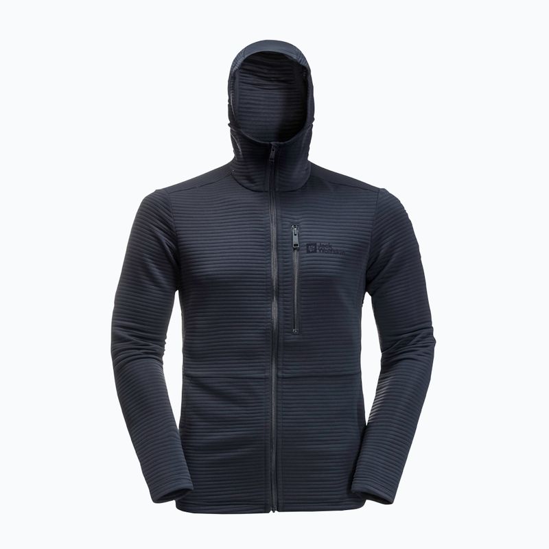 Pánská trekingová mikina Jack Wolfskin Modesto Hooded tmavě modrá 1706493 6