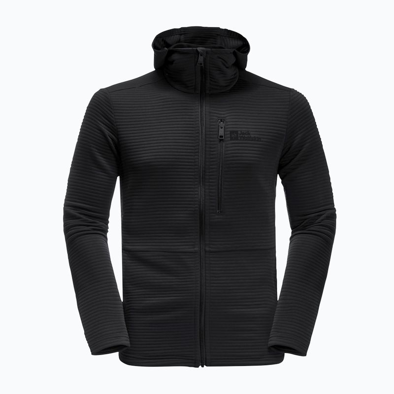 Pánská trekingová mikina Jack Wolfskin Modesto Hooded černá 1706493 5