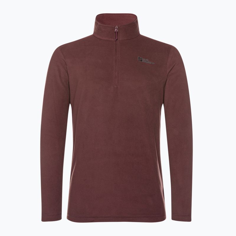 Pánská trekingová mikina Jack Wolfskin Taunus HZ bordó 1709522 4