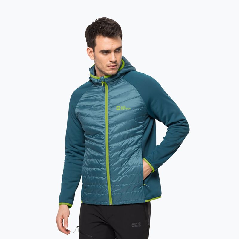 Pánská hybridní bunda Jack Wolfskin Routeburn Pro Hybrid modrá 1710511