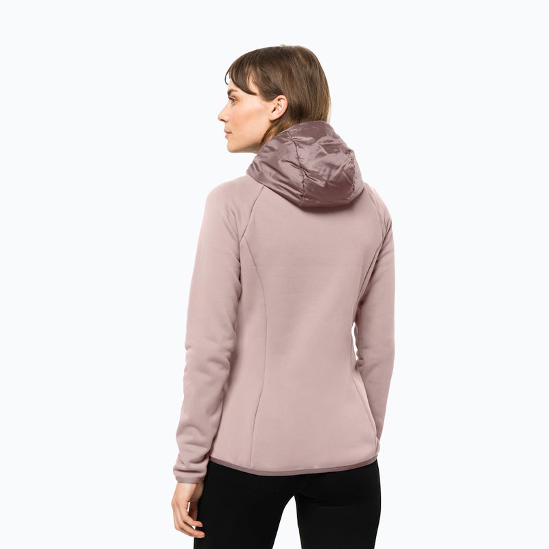 Dámská hybridní bunda Jack Wolfskin Routeburn Pro Hybrid růžová1710861 2