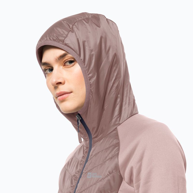 Dámská hybridní bunda Jack Wolfskin Routeburn Pro Hybrid růžová1710861 4