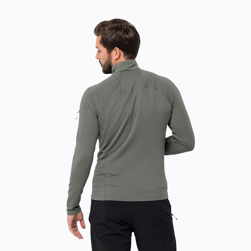 Pánská trekingová mikina Jack Wolfskin Prelight FZ zelená 1711001 2