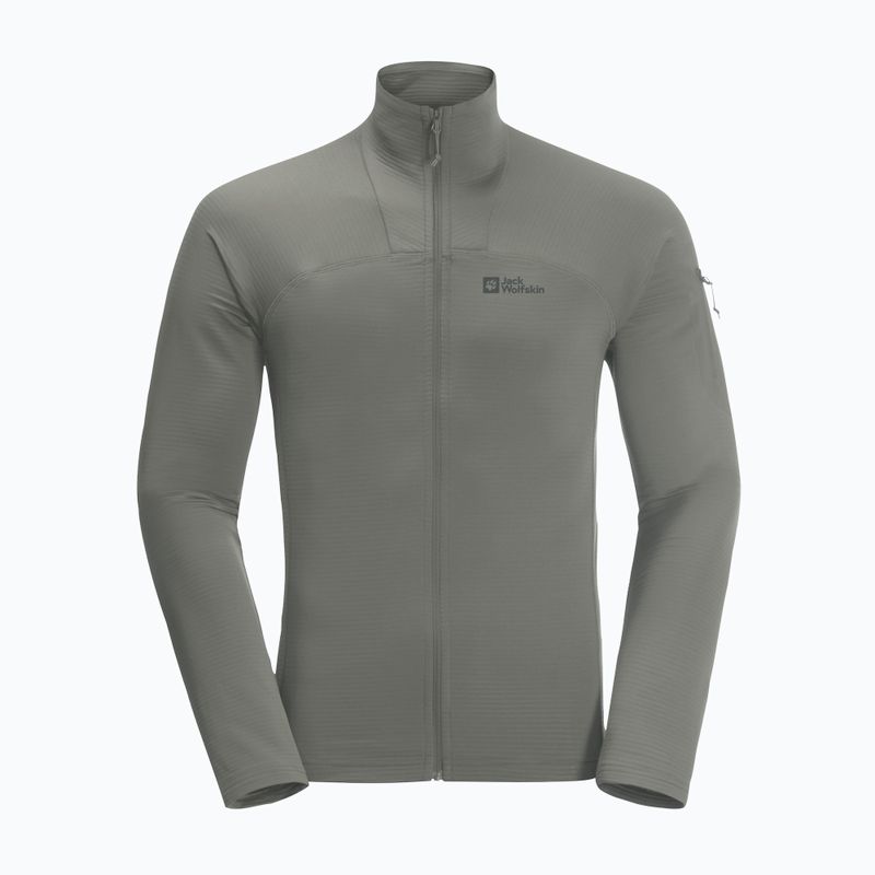 Pánská trekingová mikina Jack Wolfskin Prelight FZ zelená 1711001 5