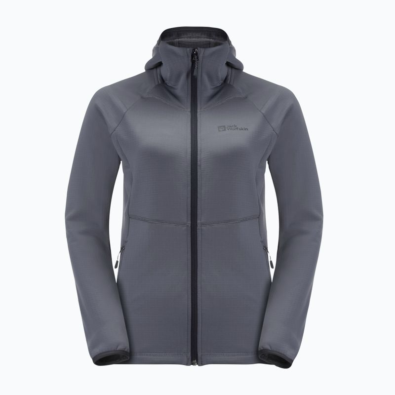 Dámská trekingová mikina Jack Wolfskin  Kolbenberg Hooded FZ šedá 1711071 5