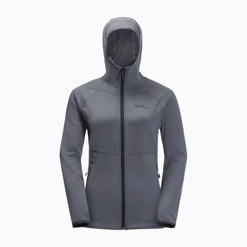 Dámská trekingová mikina Jack Wolfskin  Kolbenberg Hooded FZ šedá 1711071 6