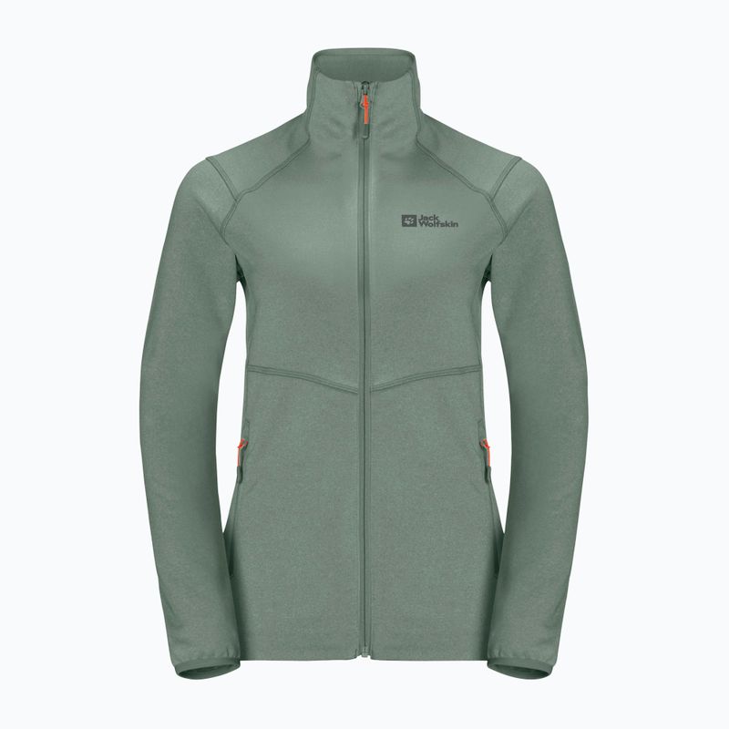 Dámská trekingová mikina Jack Wolfskin Fortberg FZ zelená 1711101 4