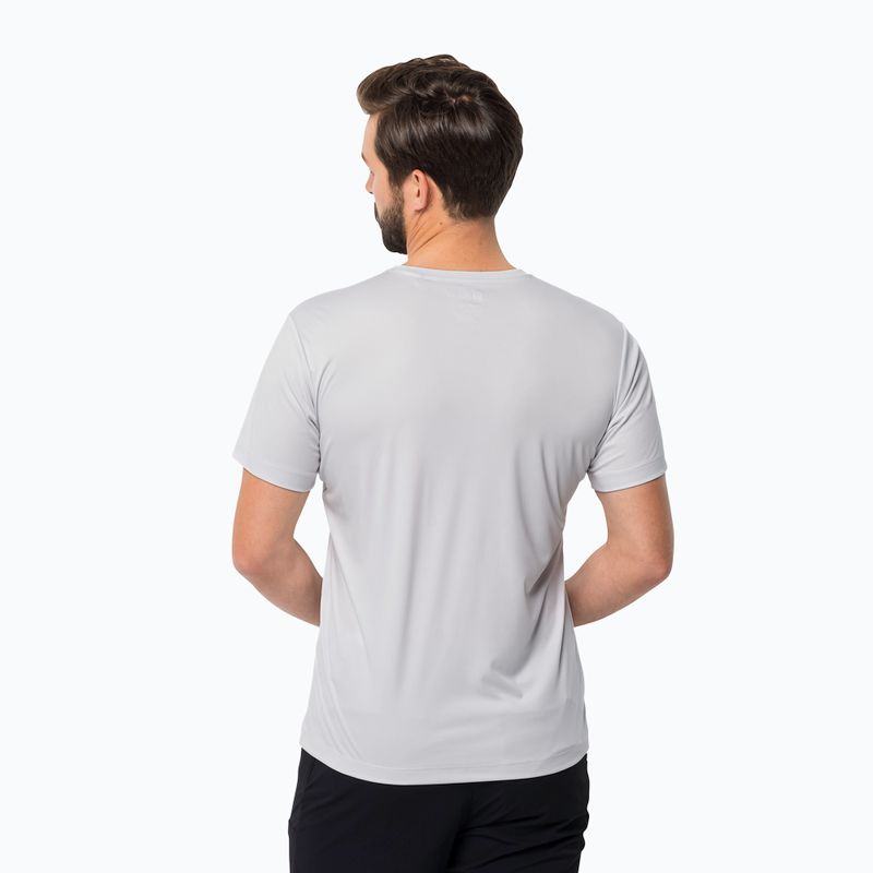Pánské trekingové tričko Jack Wolfskin Peak Graphic bílé 1807183 2