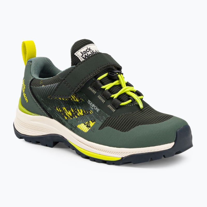 Jack Wolfskin Vili Hiker Texapore Low dětské turistické boty zelené 4056831_4136_350