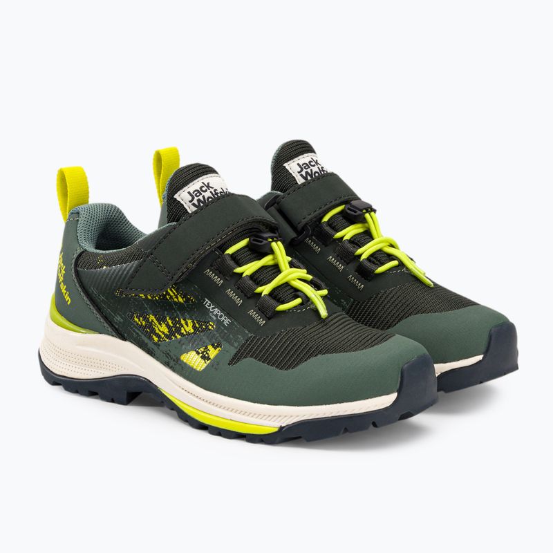 Jack Wolfskin Vili Hiker Texapore Low dětské turistické boty zelené 4056831_4136_350 4