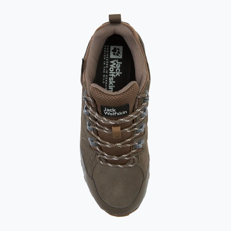 Pánské trekové boty Jack Wolfskin Refugio Texapore Low cold coffee 5