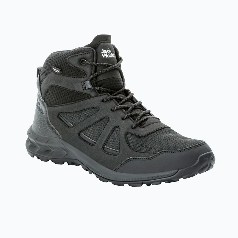 Pánské trekingové boty Jack Wolfskin Woodland 2 Texapore Mid black 8