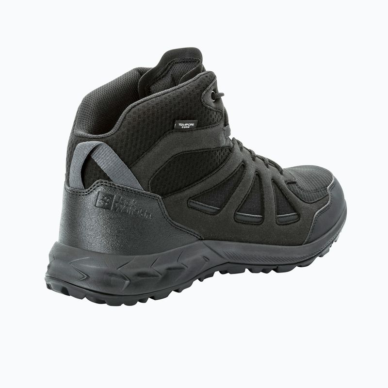 Pánské trekingové boty Jack Wolfskin Woodland 2 Texapore Mid black 9