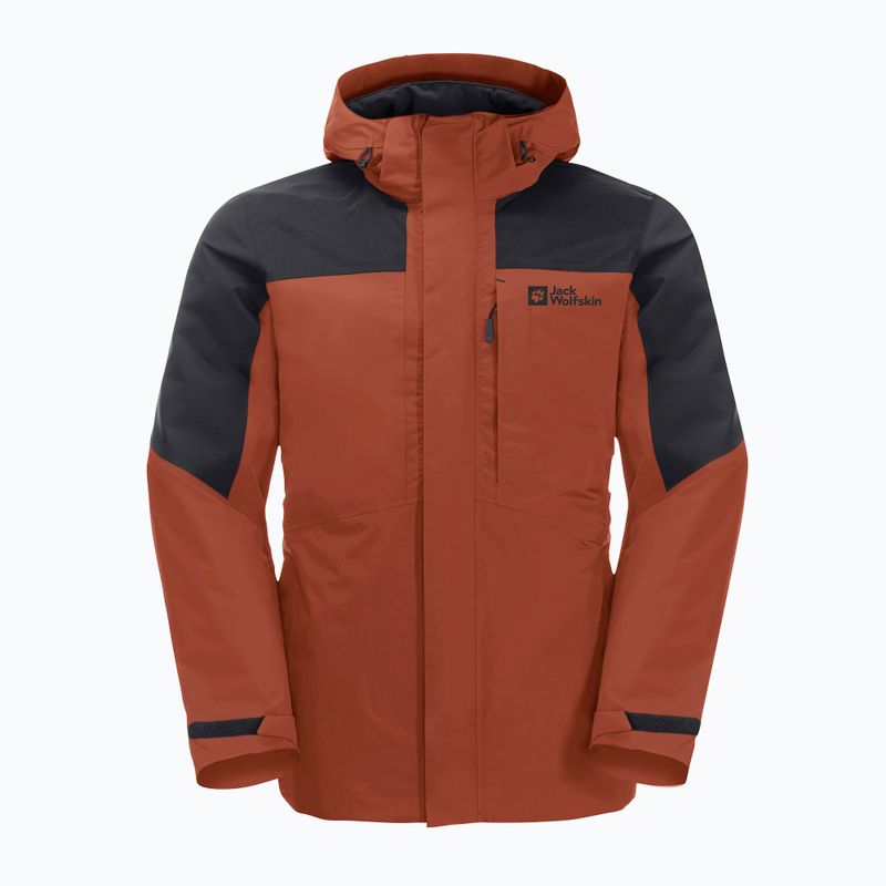 Jack Wolfskin pánská bunda do deště Romberg 3v1 carmine 8