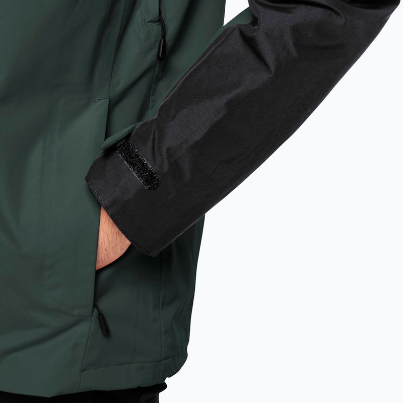 Jack Wolfskin pánská bunda do deště Jasper 3v1 černá olivová 7
