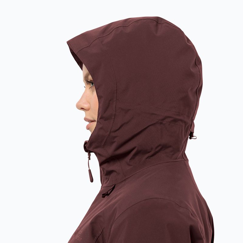 Dámská zimní bunda Jack Wolfskin Heidelstein Ins dark maroon 3