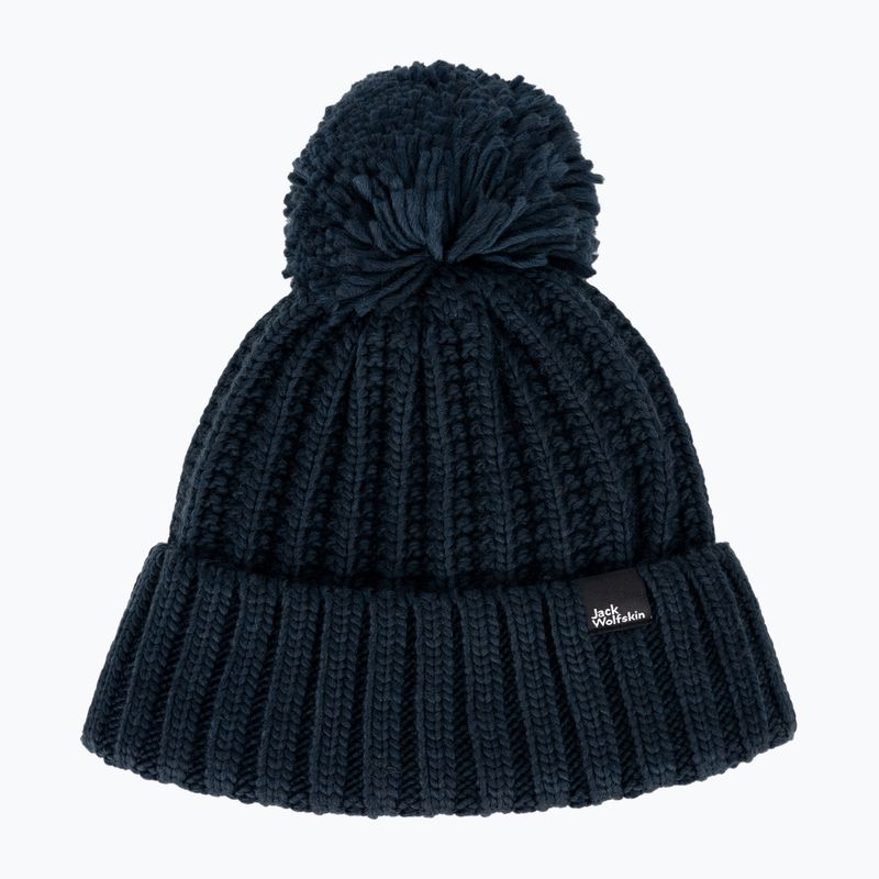 Dámská zimní čepice Jack Wolfskin Highloft Knit Beanie night blue