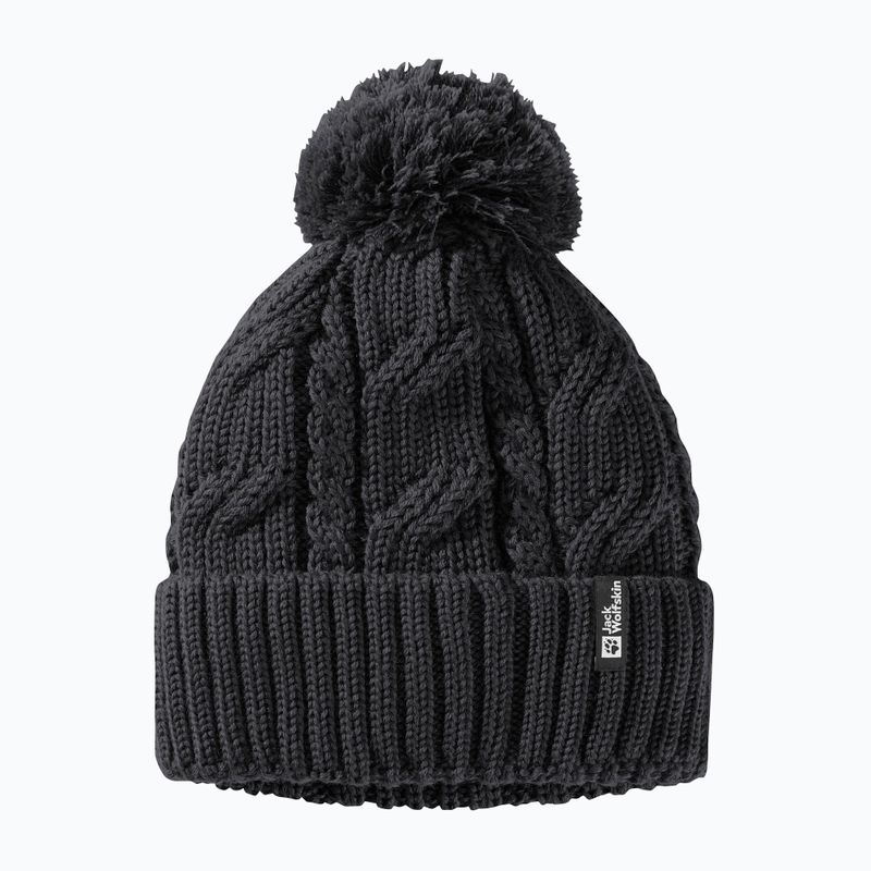 Jack Wolfskin zimní čepice Pompom černá 6