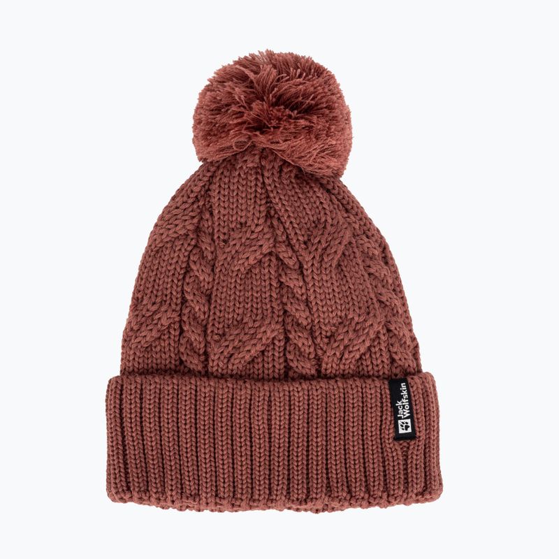 Jack Wolfskin Pompom Beanie jablečné máslo zimní čepice 5