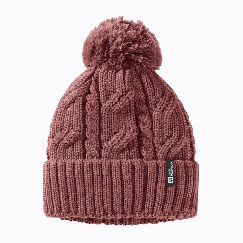 Jack Wolfskin Pompom Beanie jablečné máslo zimní čepice 6