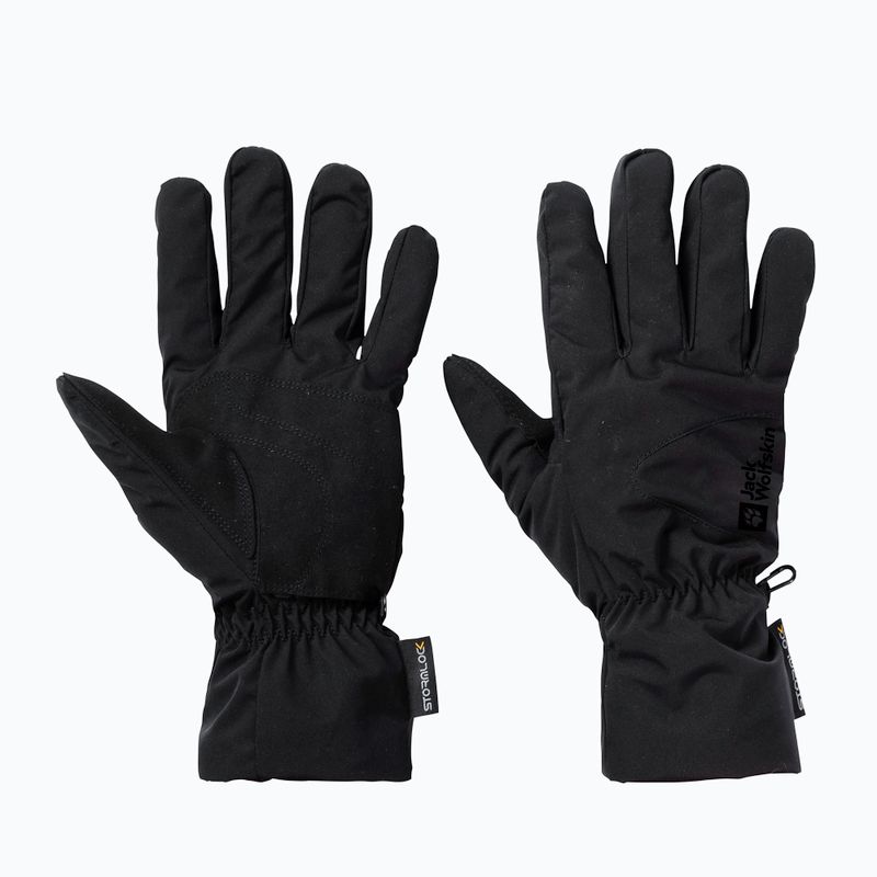 Trekingové rukavice Jack Wolfskin Highloft černé 5