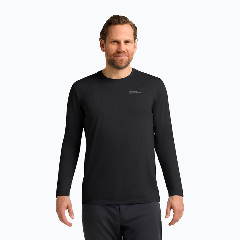Pánské termo tričko Longsleeve Jack Wolfskin Sky Thermal black